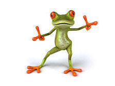 Схема вышивки «позитивная лягушка»