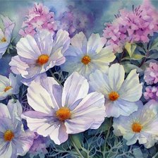 Схема вышивки «Акварель»