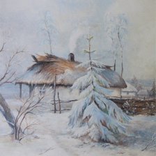 Схема вышивки «избушка»