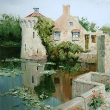 Схема вышивки «замок»