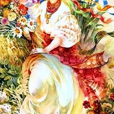 Схема вышивки «Девушка-фентези»