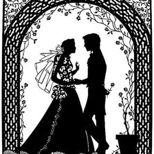 Схема вышивки «молодожены»