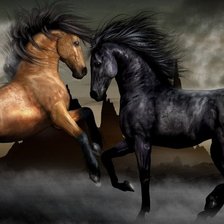 Схема вышивки «лошадь»