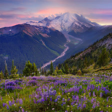 Схема вышивки «Горный пейзаж»