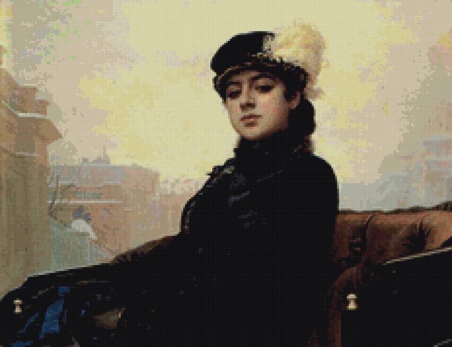 Незнакомка - живопись, люди - предпросмотр