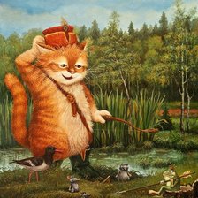 Схема вышивки «Маскаев Александр - Кот Кузьма»