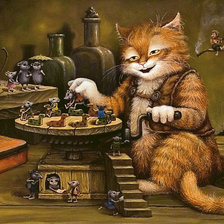 Схема вышивки «Маскаев Александр - Кот Кузьма»