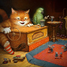 Схема вышивки «Маскаев Александр - Кот Кузьма»