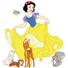 Схема вышивки «белоснежка»