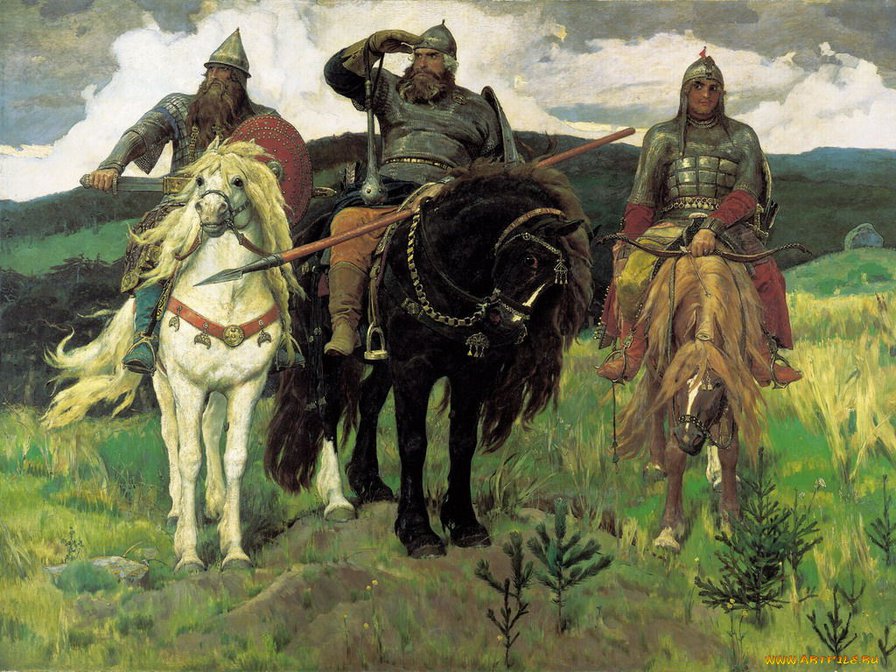 Три богатыря - искусство - оригинал