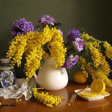 Схема вышивки «весенний букет»