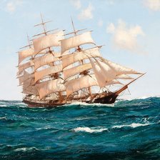 Схема вышивки «парусник»