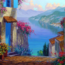 Схема вышивки «дорога к морю»