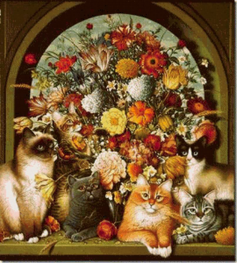 семейное фото - коты, кот - предпросмотр