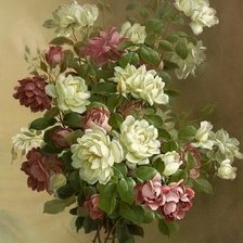 Схема вышивки «розы»