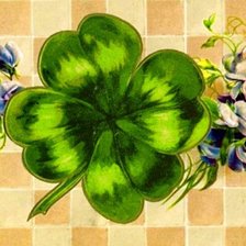 Схема вышивки «клевер»