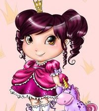 Схема вышивки «маленькая принцесса»