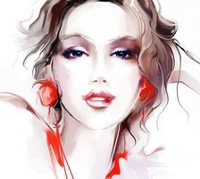 Схема вышивки «красотка»