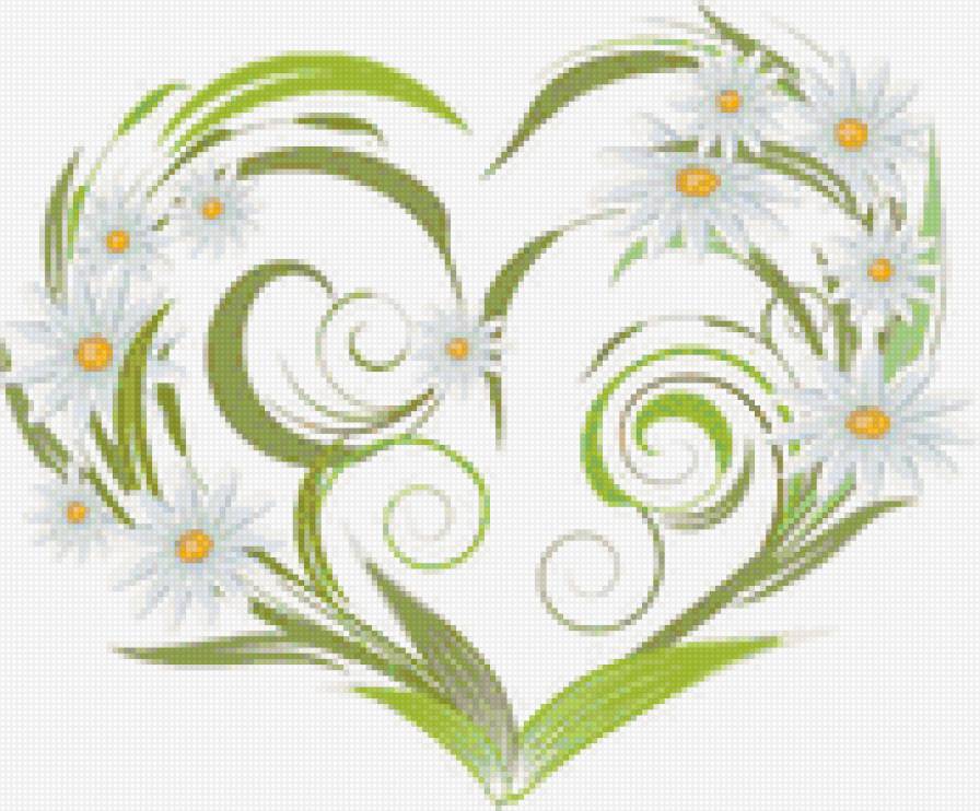 нежная подушечка - цветы, подушка, ромащки - предпросмотр