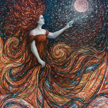 Схема вышивки «ночь»