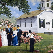 Схема вышивки «свадьба»