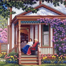 Схема вышивки «беседа»