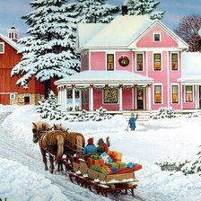 Схема вышивки «ранние гости»