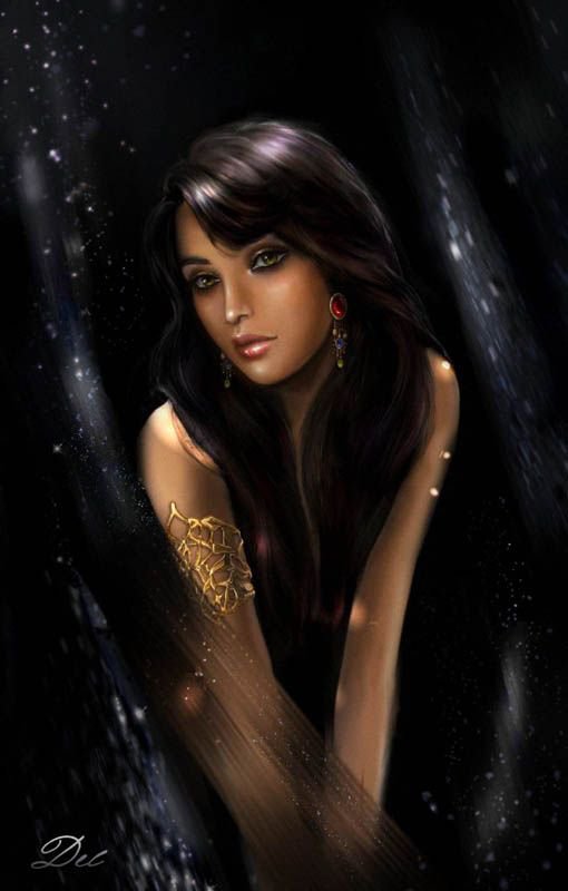 загадочная - девушка - оригинал