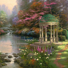 Схема вышивки «Беседка в парке»