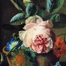 Схема вышивки «Цветы в корзине»