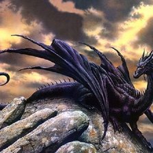 Схема вышивки «Черный дракон»