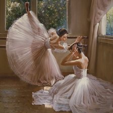 Схема вышивки «Балетная школа»