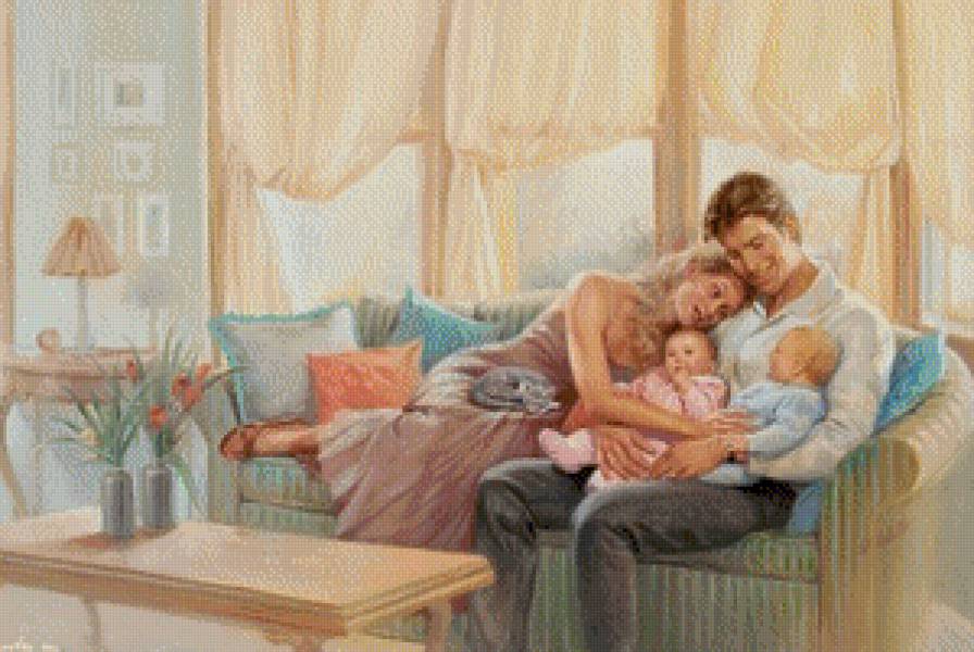 Семья - Родина моя.... - мама, папа, дети, семья, дом - предпросмотр