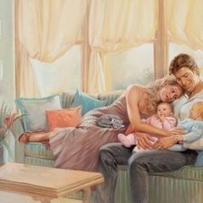 Схема вышивки «Семья - Родина моя....»