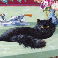 Схема вышивки «пристроился»