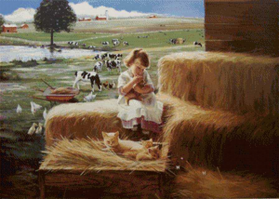 сельская жизнь - дети - предпросмотр