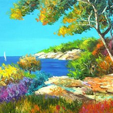 Схема вышивки «морской пейзаж»