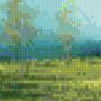 Предпросмотр схемы вышивки «весенний лес с ручьём» (№904972)