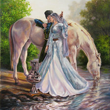 Схема вышивки «влюблённые»