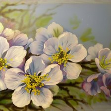 Схема вышивки «ķiršu ziedi»