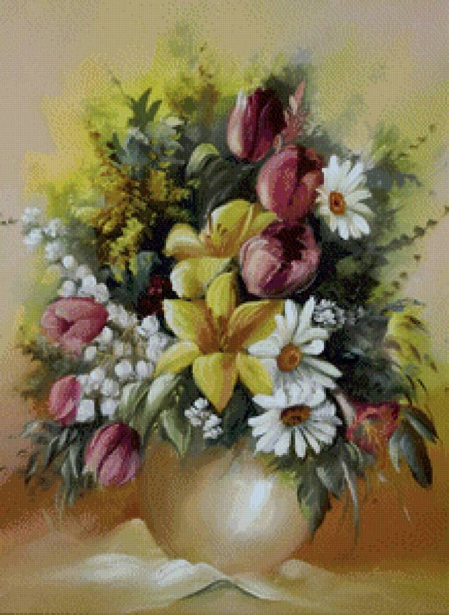 картина - букет, красота, цветы - предпросмотр