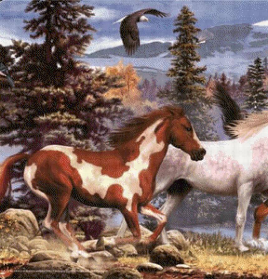 Табун (часть 1) - природа, табун, лошади - предпросмотр