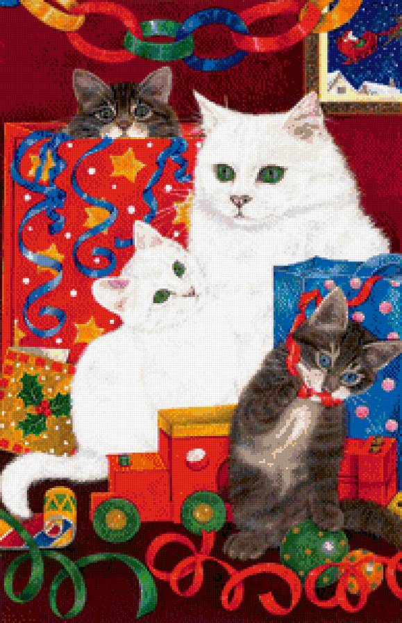 скоро новый год - коты, кот - предпросмотр
