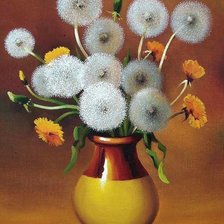 Схема вышивки «одуванчики»