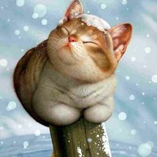 Схема вышивки «Снежок»