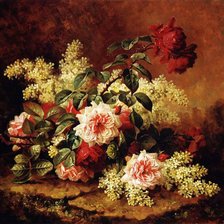 Схема вышивки «Букет цветов»