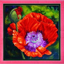 Схема вышивки «мак»