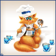 Схема вышивки «сладкий повар»