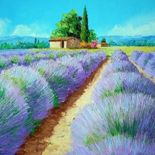 Схема вышивки «лавандовые поля в провансе»