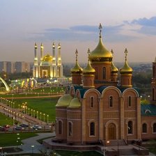 Схема вышивки «мечеть и храм..»